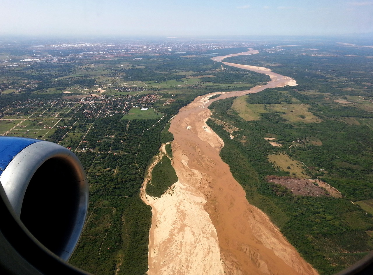 aircraft river sand free photo