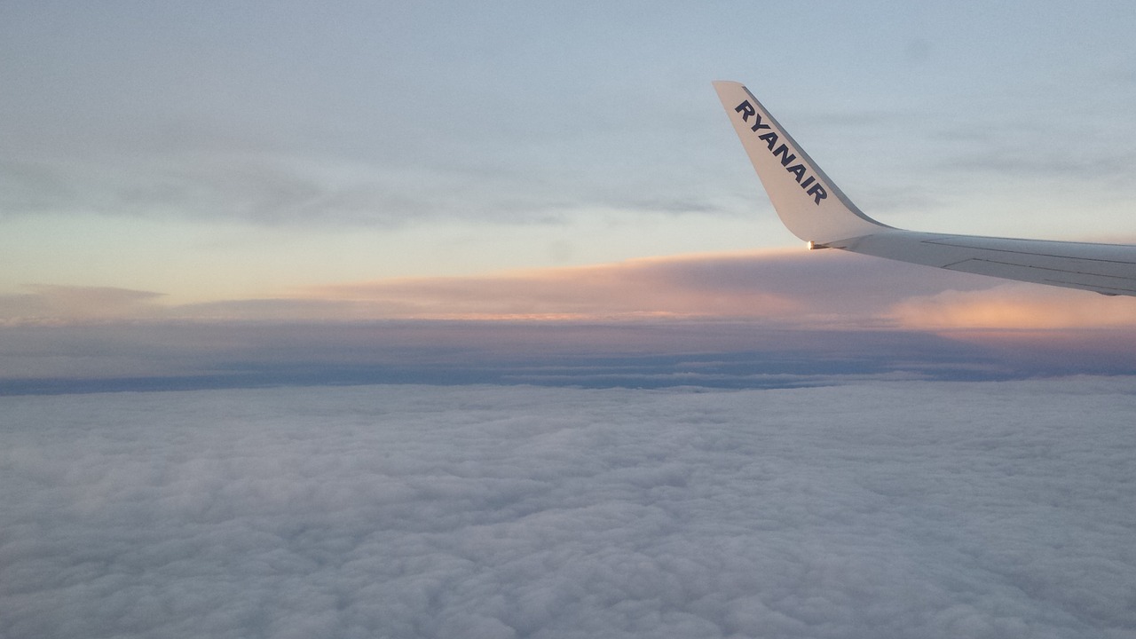 aircraft wing sky free photo