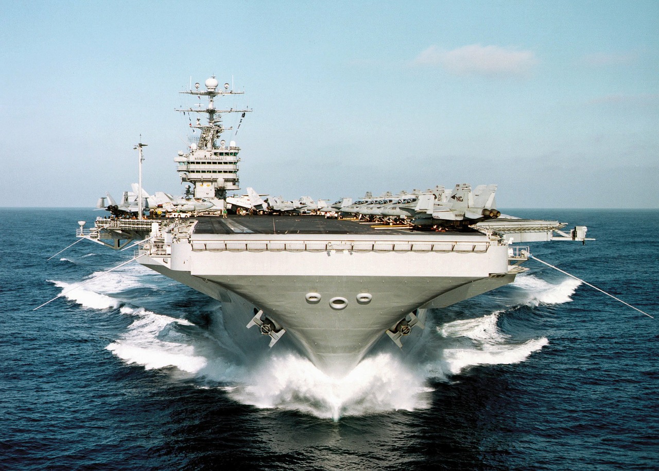 aircraft carrier ships battle ships free photo