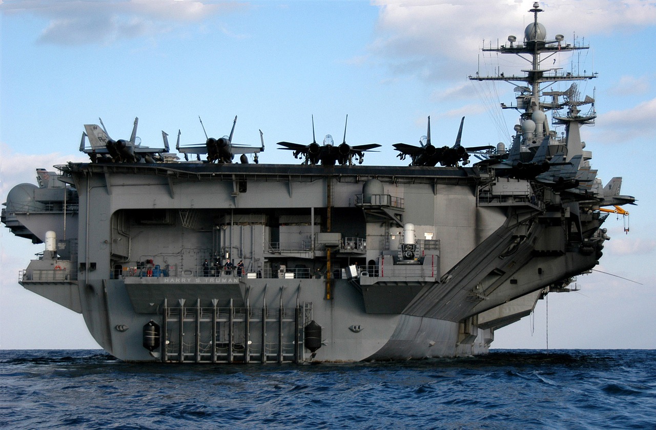 aircraft carrier military uss harry s truman free photo