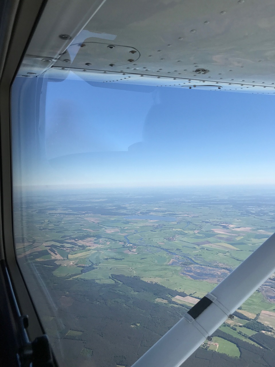 aircraft window outlook sky free photo