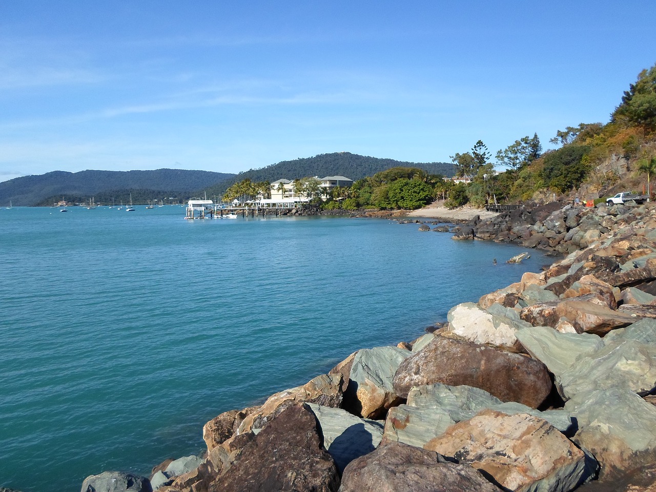 airlie beach ocean australia free photo