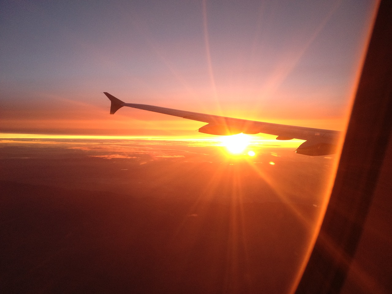 airplane plane sunshine free photo