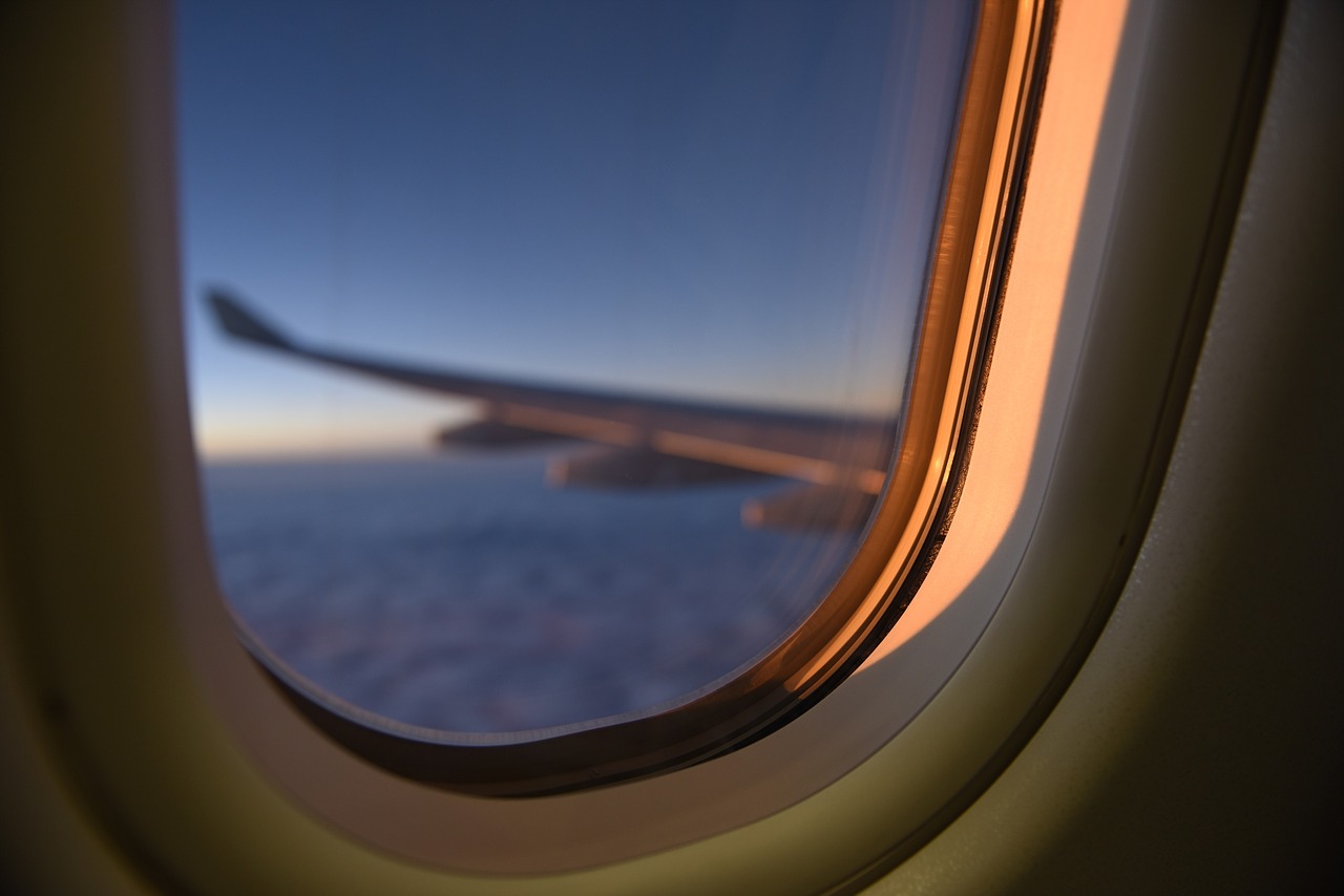 airplane window airline free photo