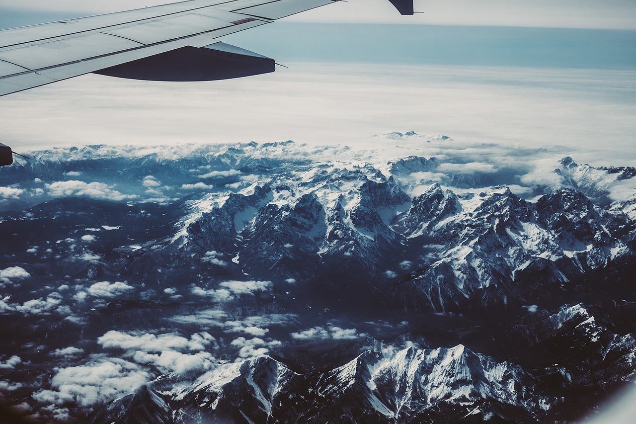 airplane wing aerial free photo