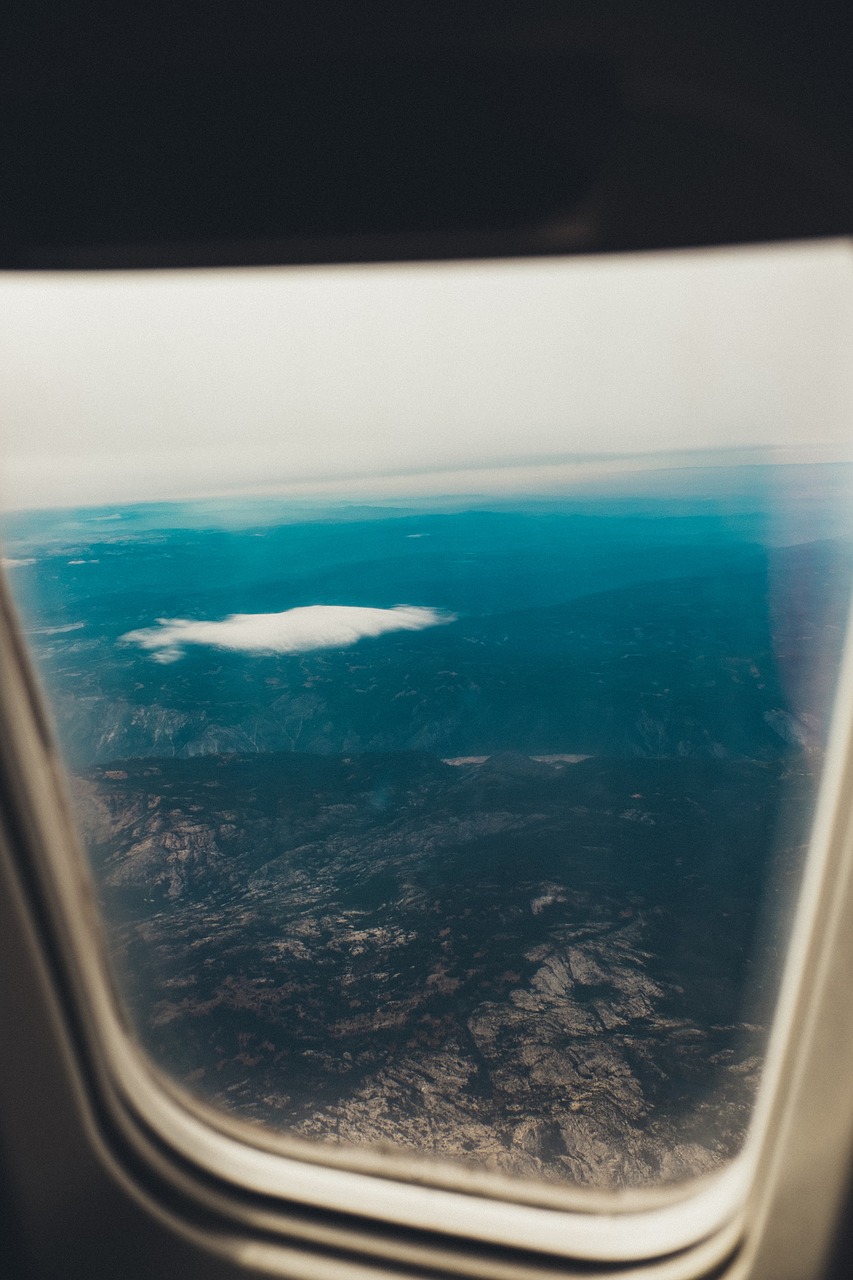 airplane window flying free photo