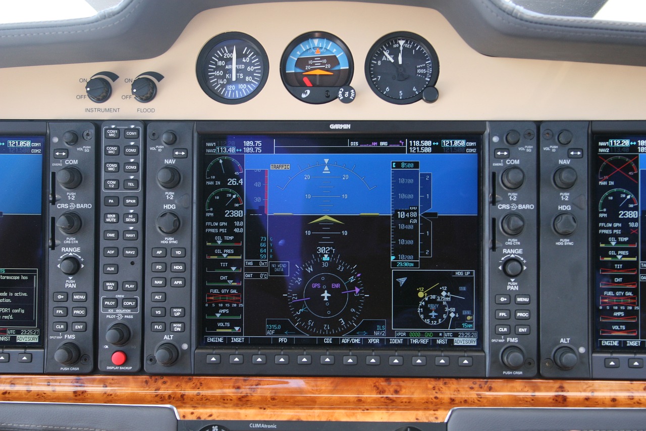 airplane  cockpit  controls free photo