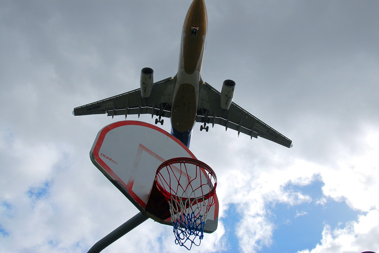 airplane plane basketball free photo