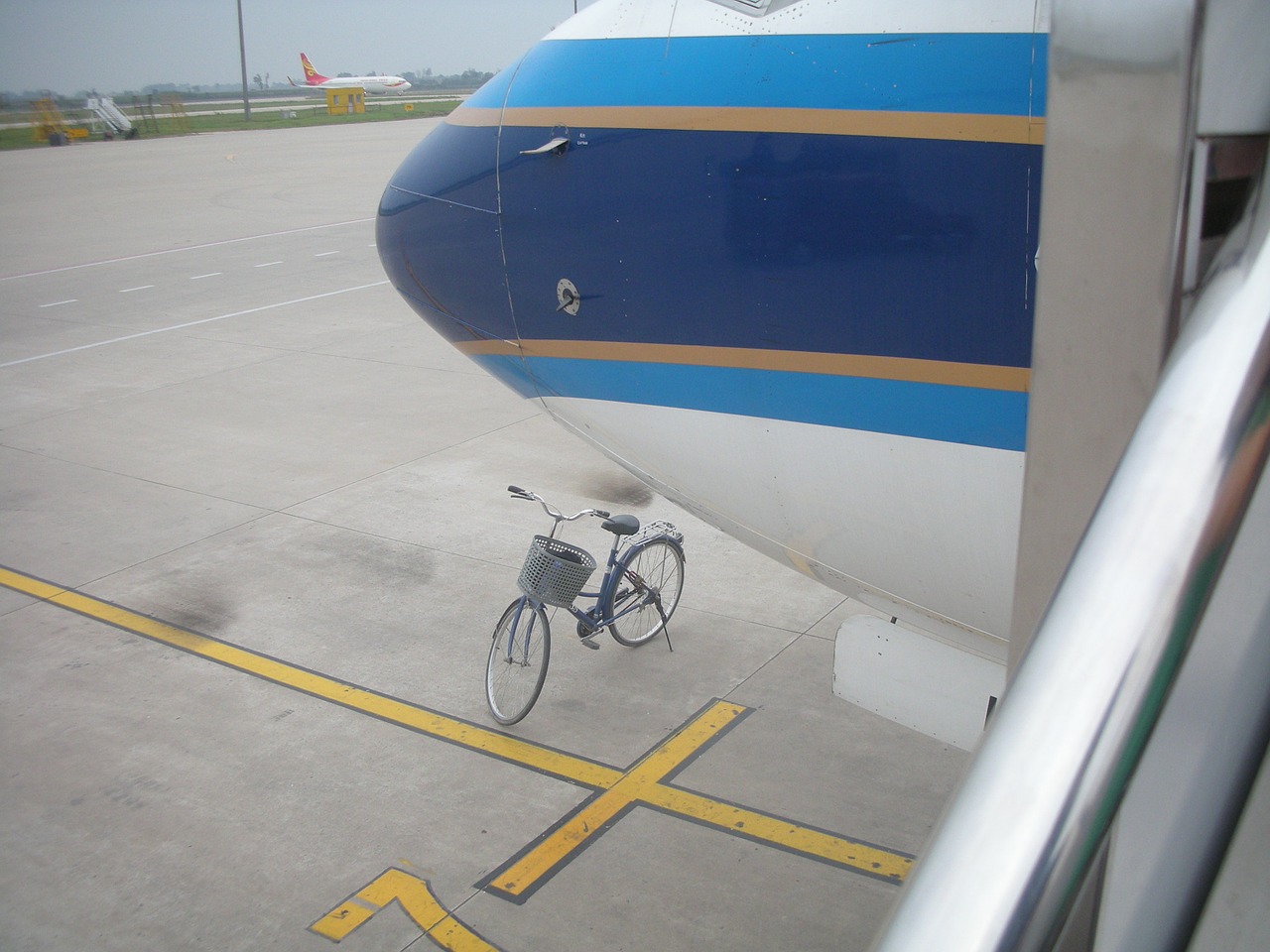 airplane bicycle air safety free photo