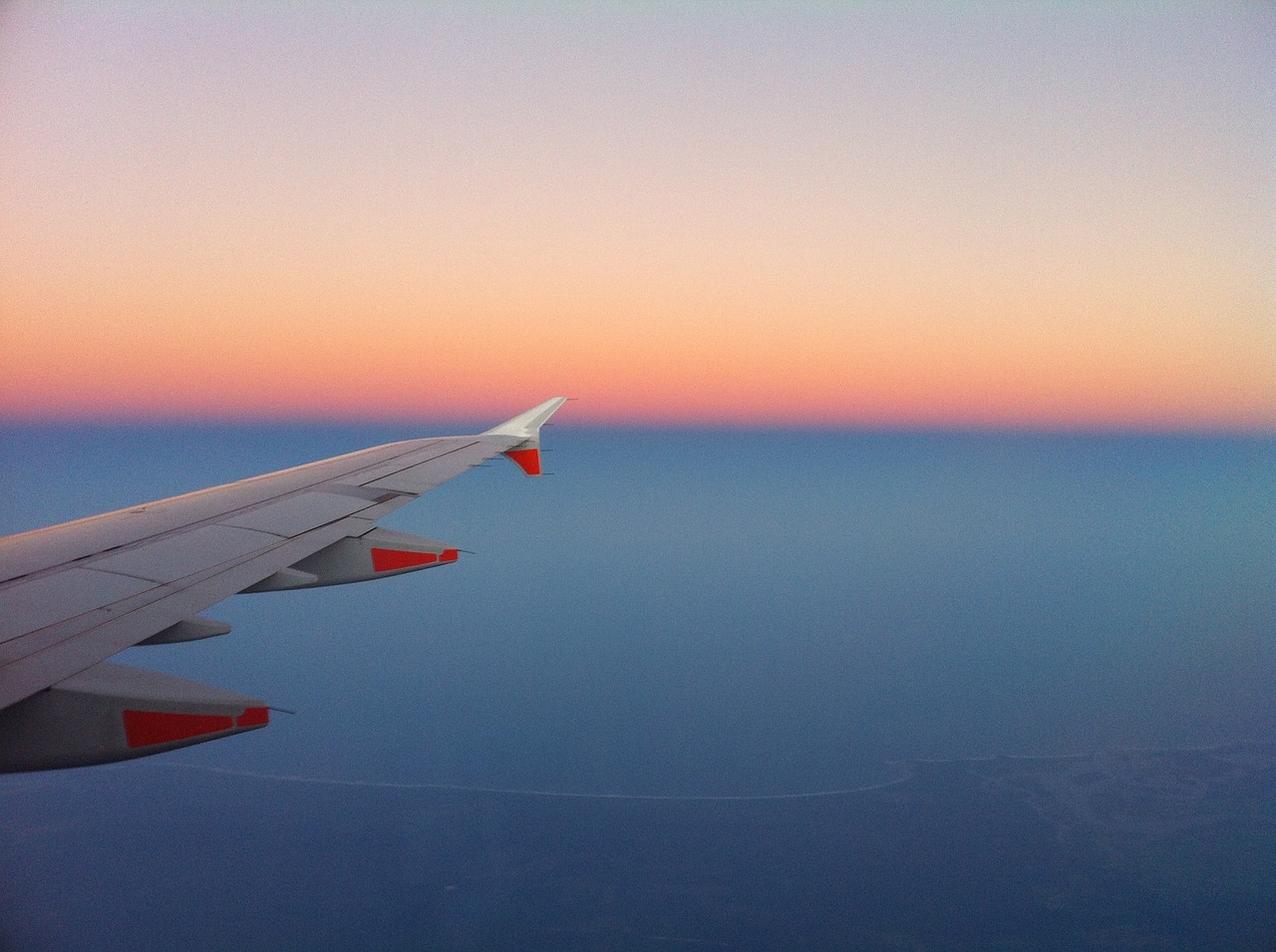 airplane wing flight free photo