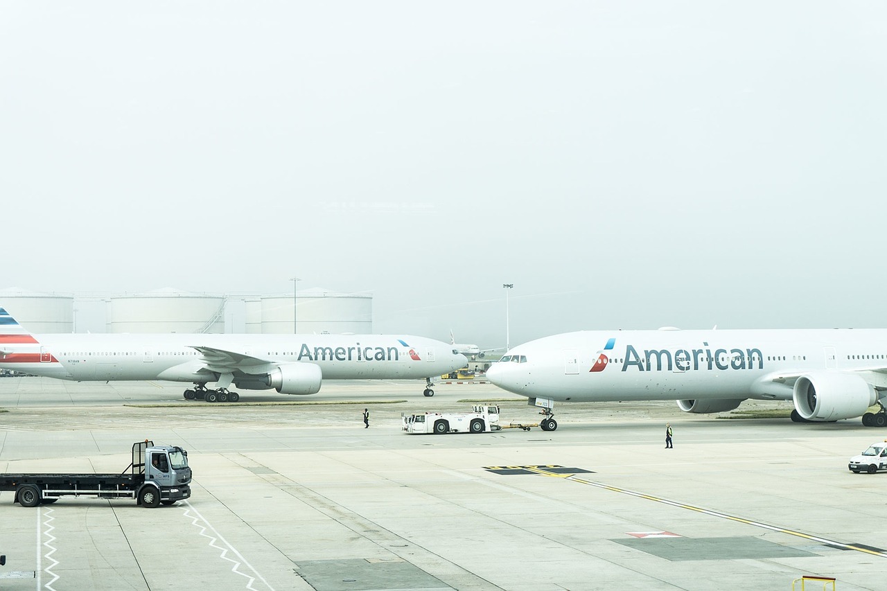 airport airplane plane free photo