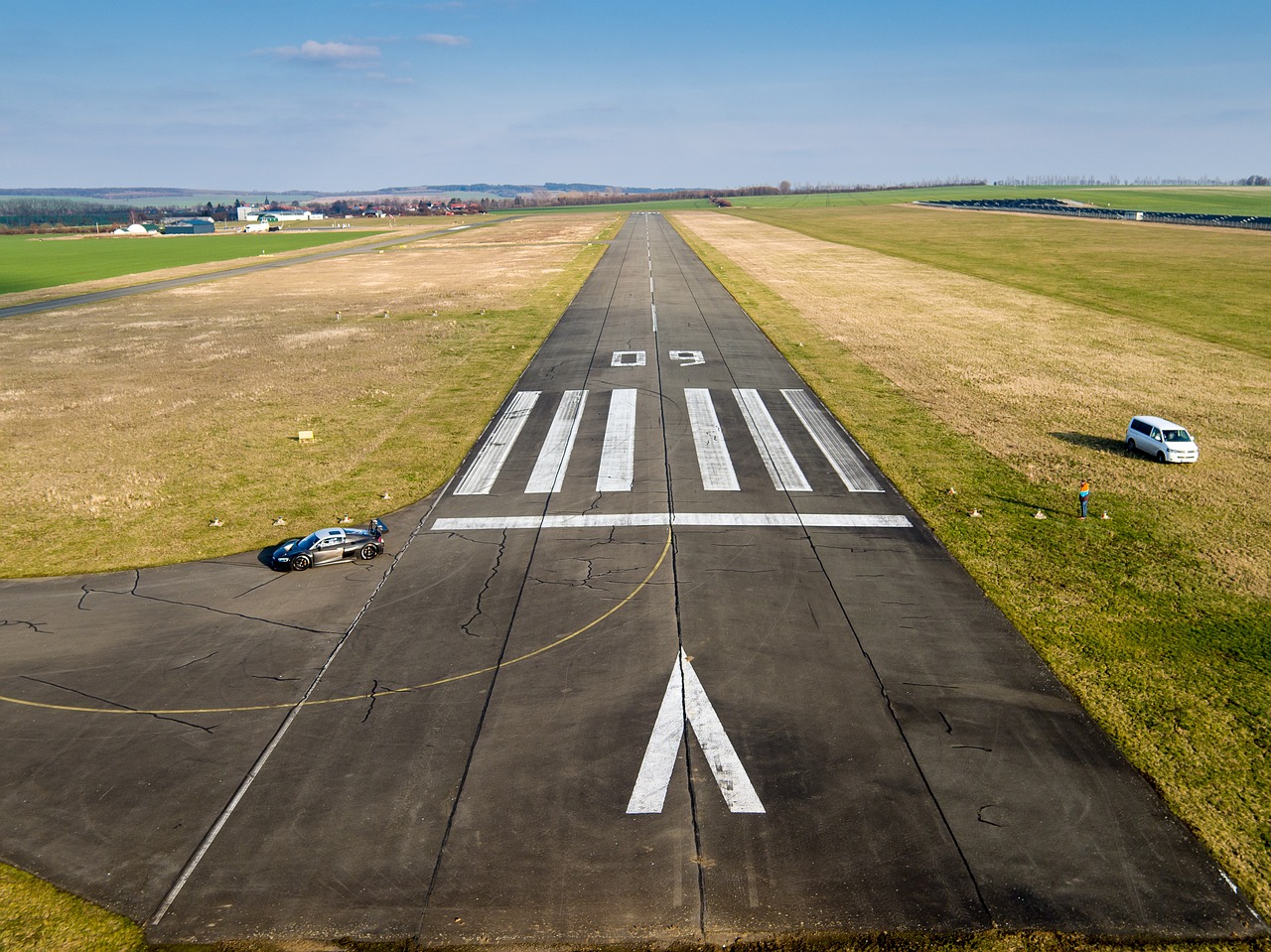 runway airport landing free photo