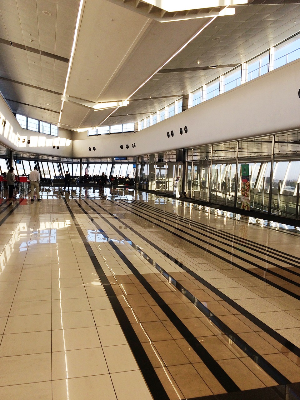 airport floor lines free photo