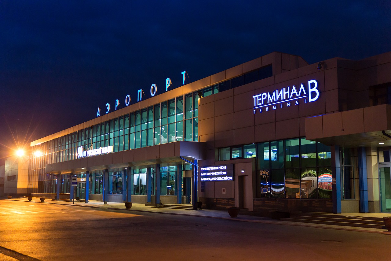 airport omsk siberia free photo