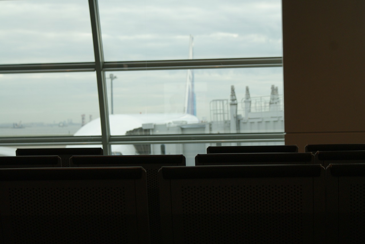 airport airplane windows free photo