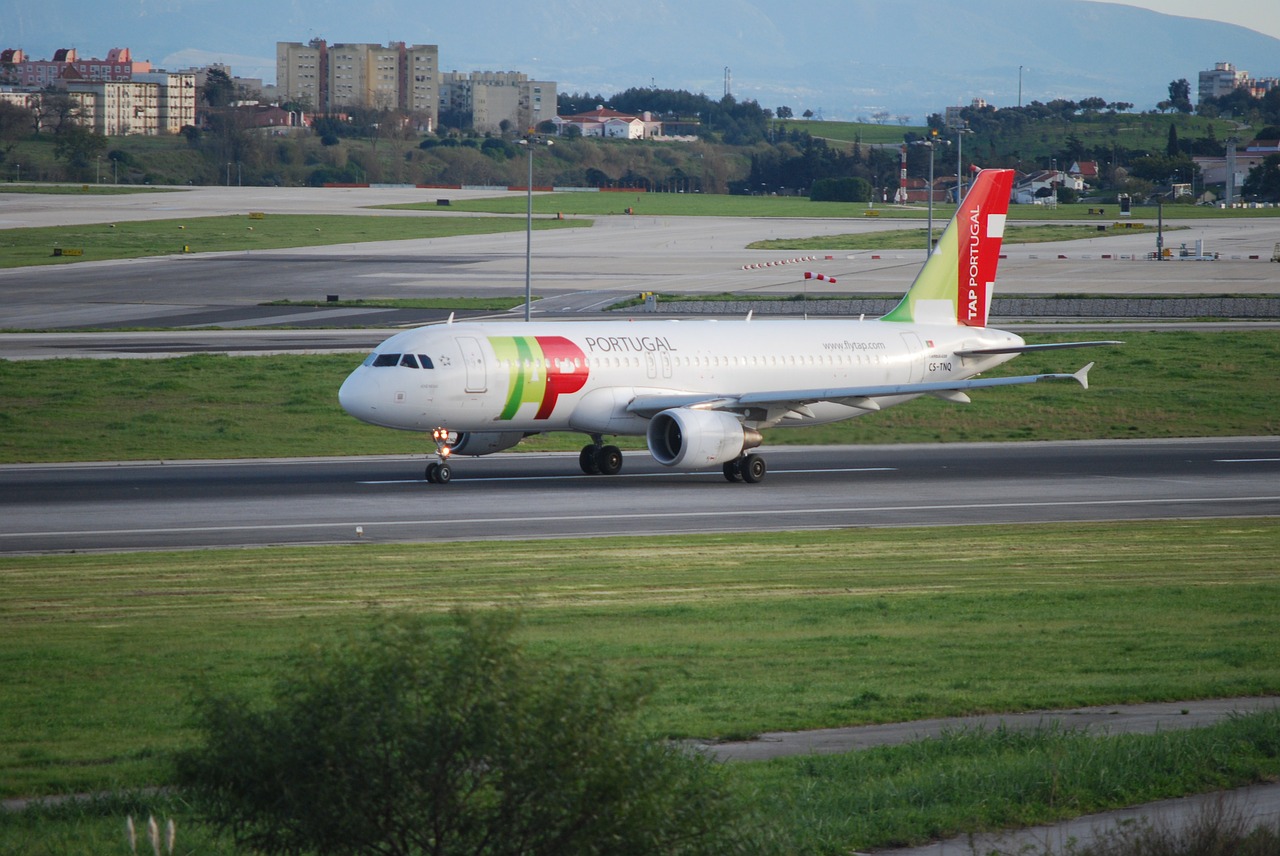 airport portugal landing strip free photo