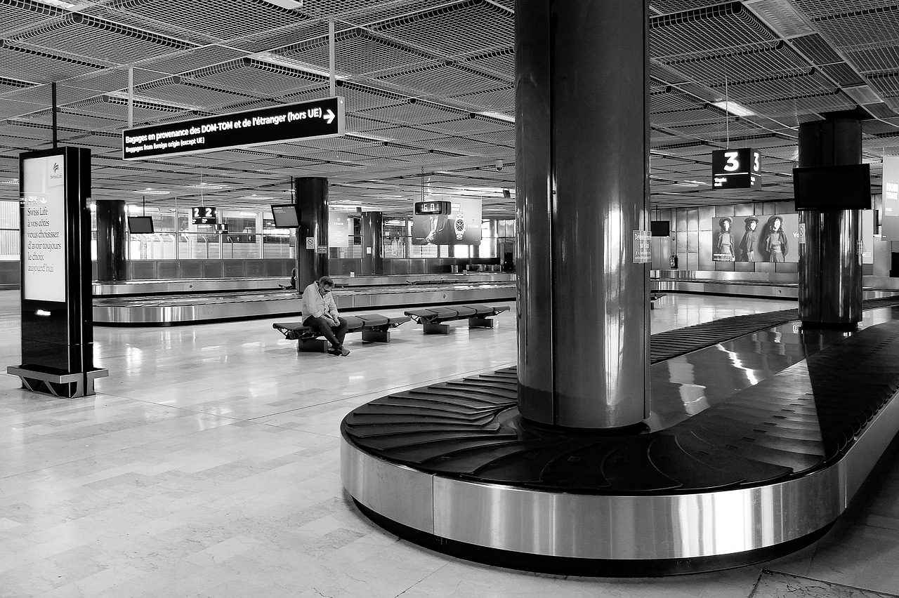 airport  terminal  arrivals free photo