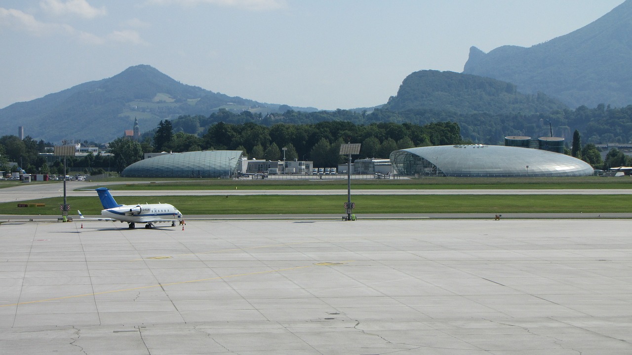airport salzburg runway free photo