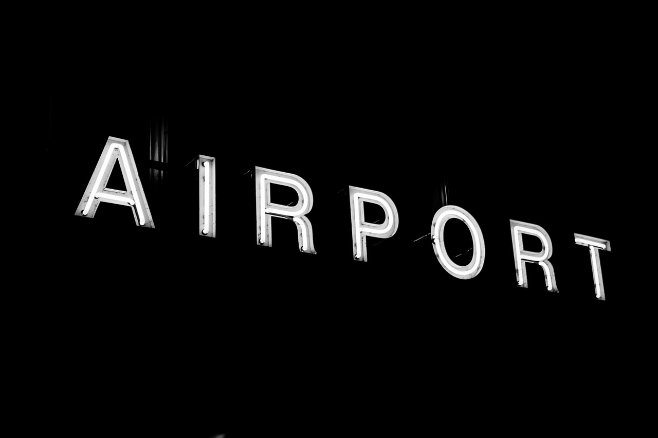 airport aviation sign free photo