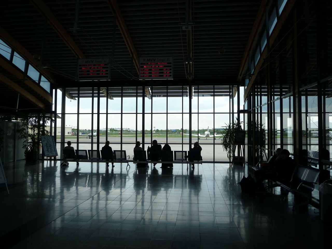 airport terminal waiting area free photo