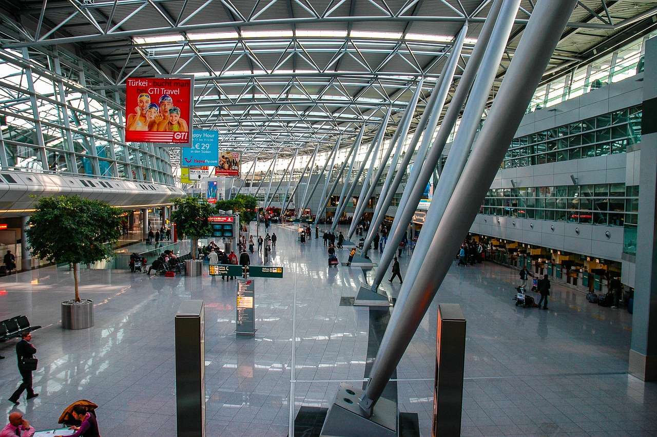 airport düsseldorf airport architecture free photo