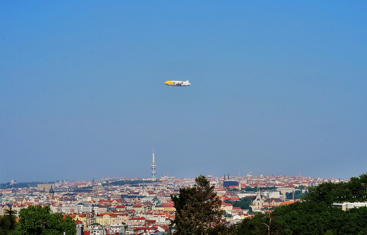 airship  prague  czechia free photo