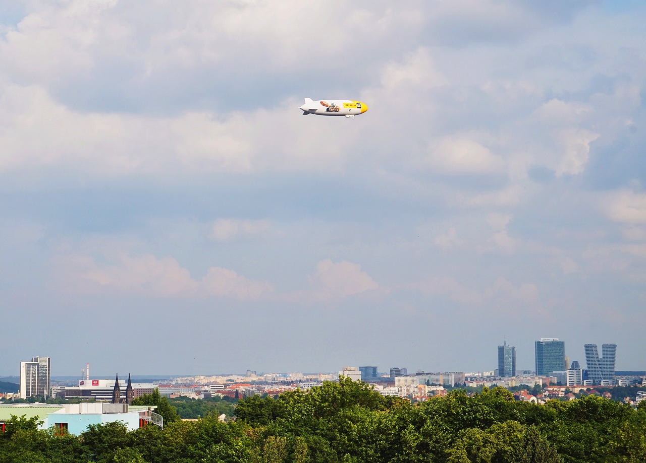 airship  prague  czechia free photo