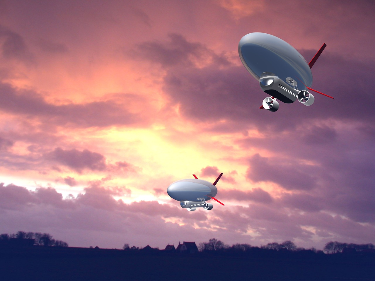airship zeppelin dirigible free photo