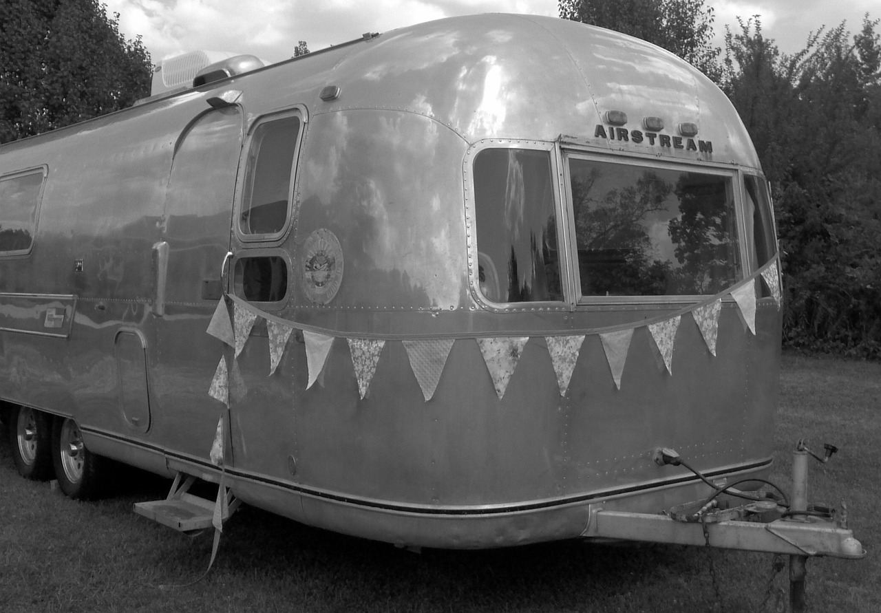 airstream camping camper free photo