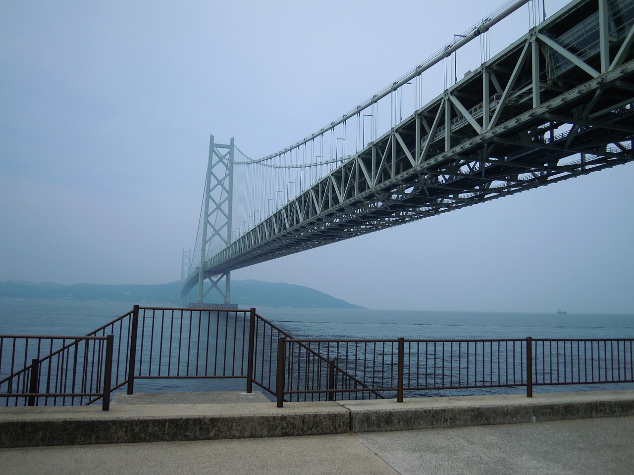 akashi bridge japan travel free photo