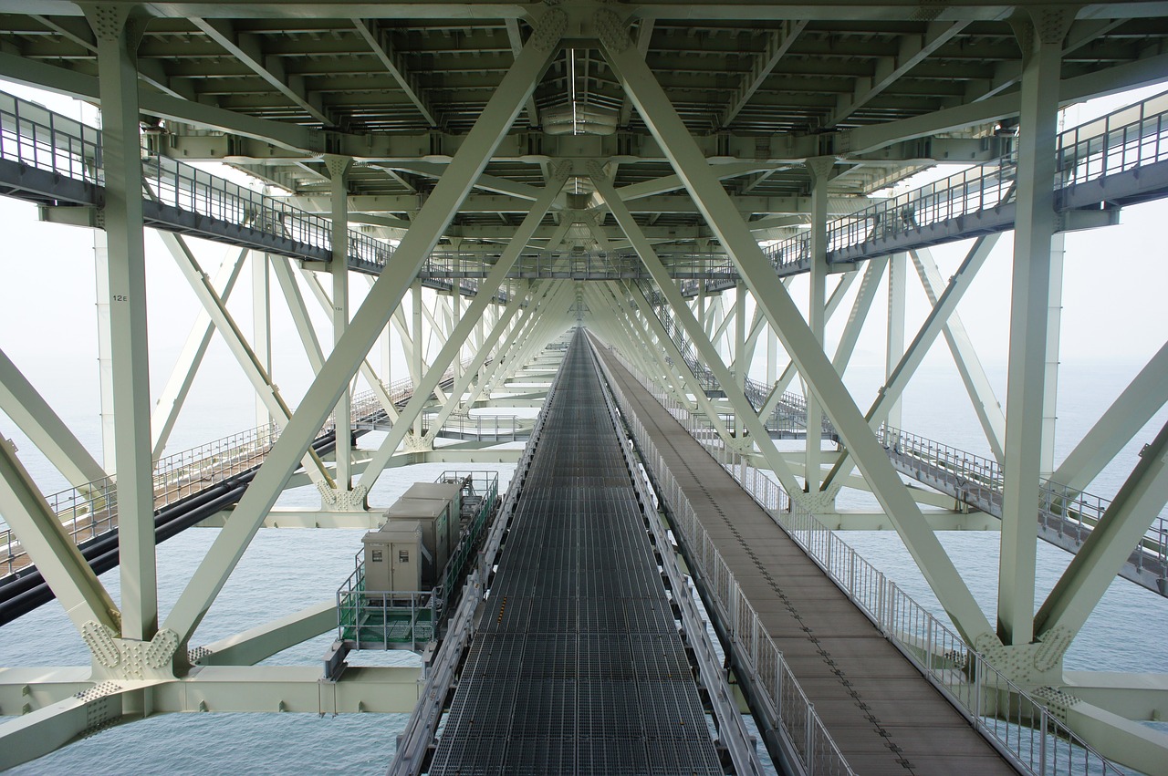 akashi kaikyo bridge awaji island kobe free photo