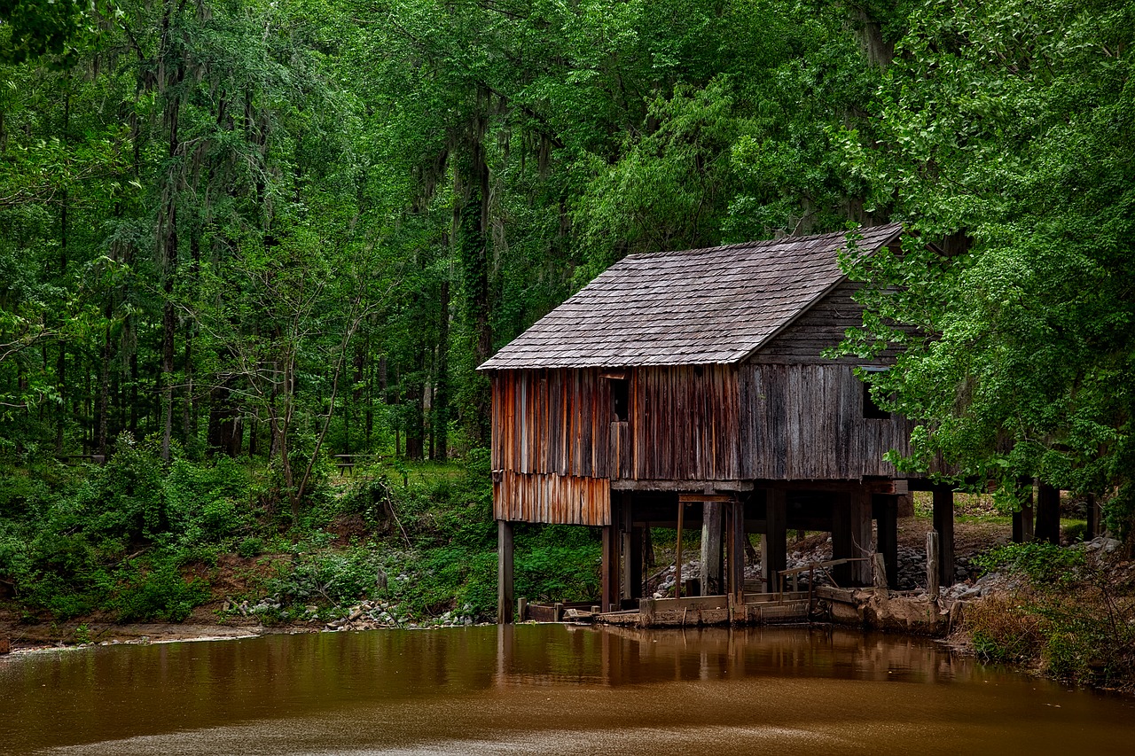 alabama rikard's mill structure free photo