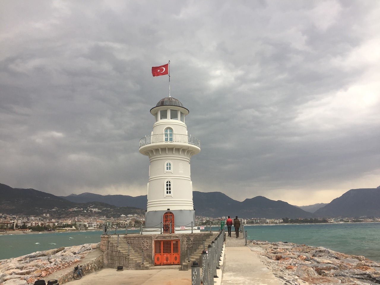 alanya lighthouse turkey free photo