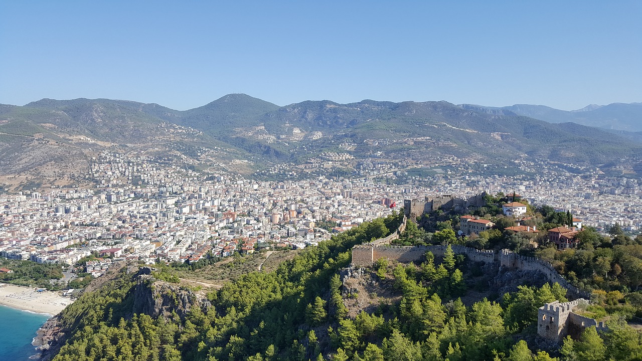 alanya turkey castle free photo