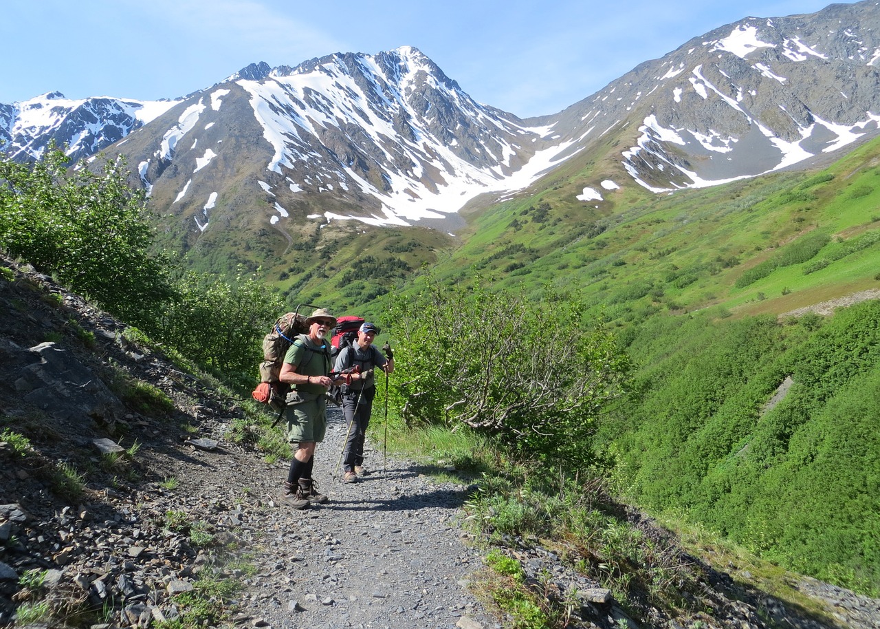 alaska hiking backpacking free photo