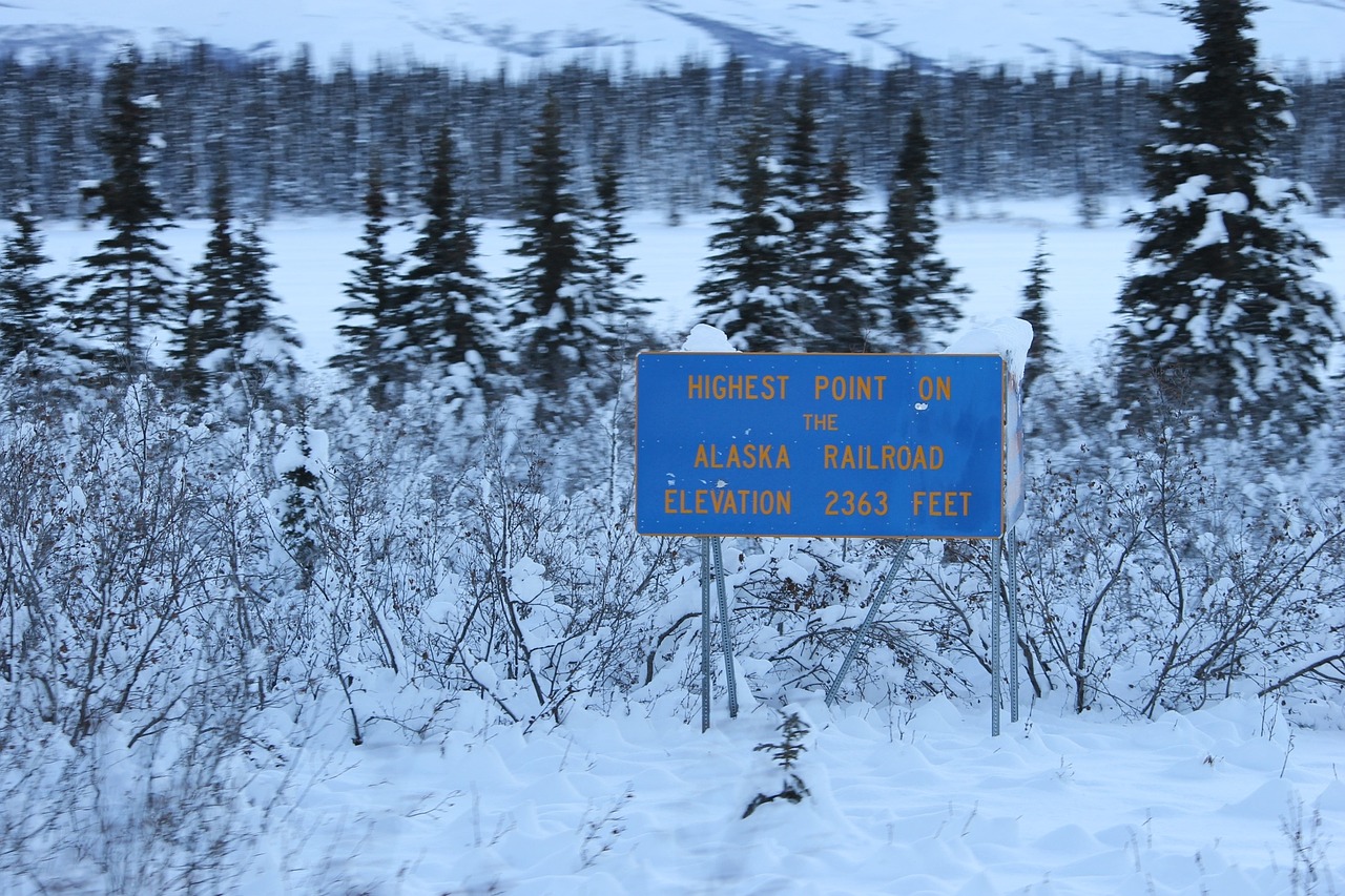 alaska railroad landscape free photo