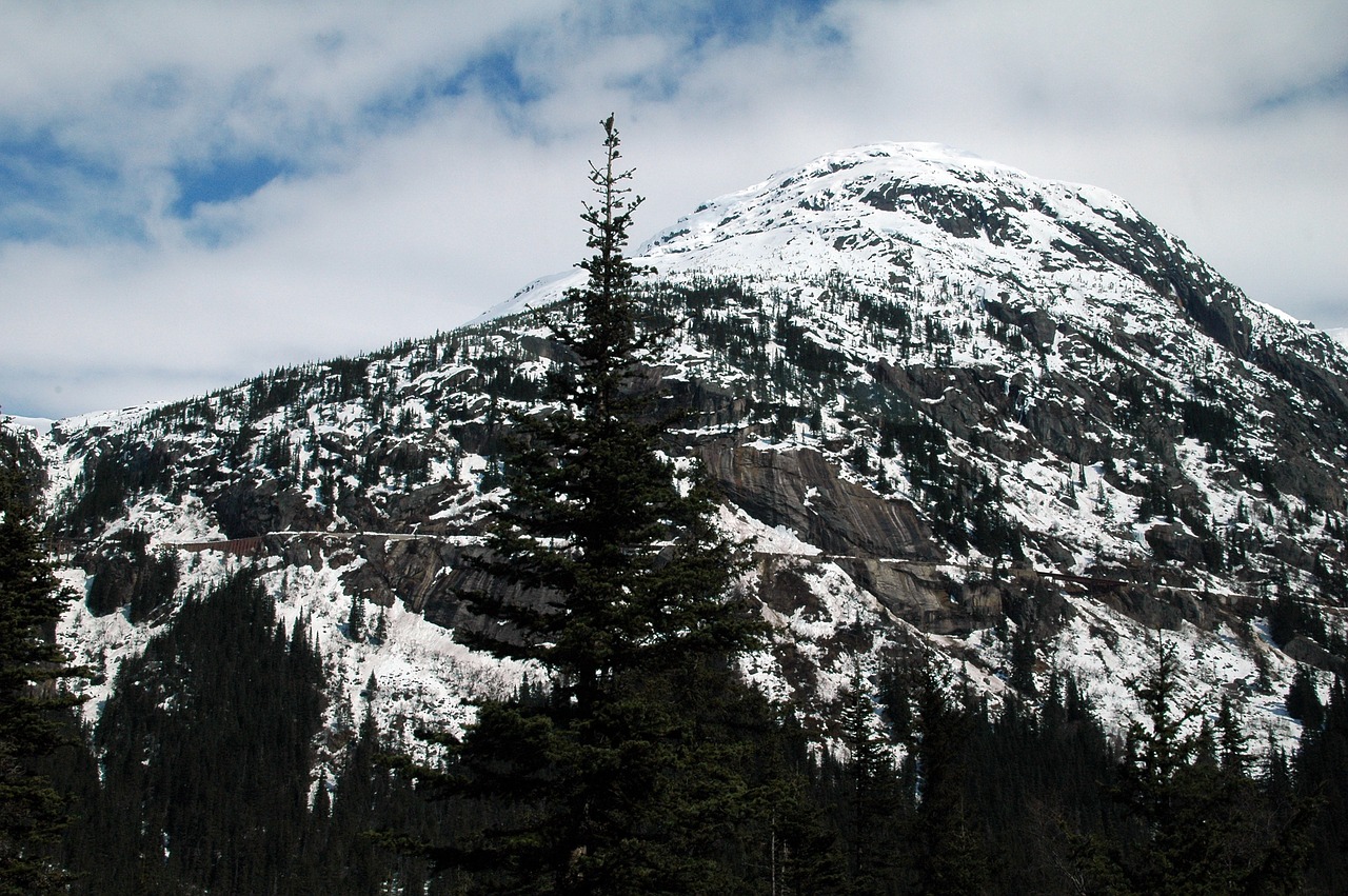 alaska snow mountain free photo