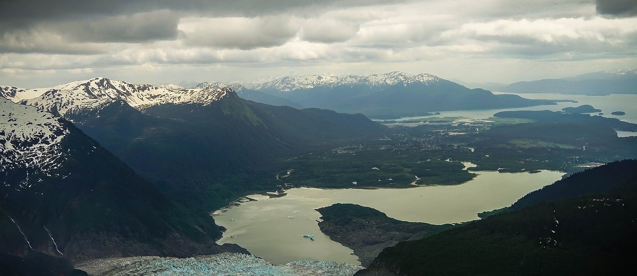 alaska mendenhall glacier scenic free photo