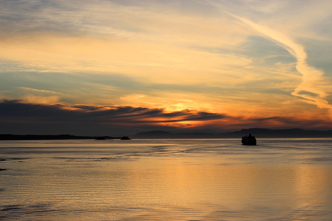 alaska  sunset  cruise free photo