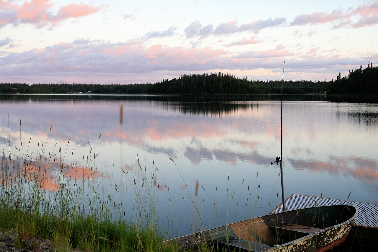 alaska lake nature free photo
