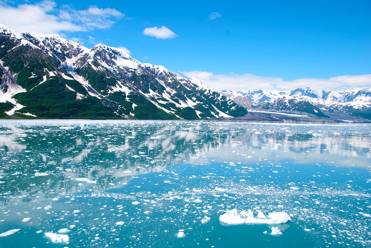 alaska glacier ice free photo