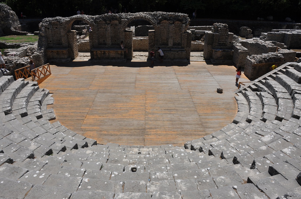 albania butrint national park fortification free photo