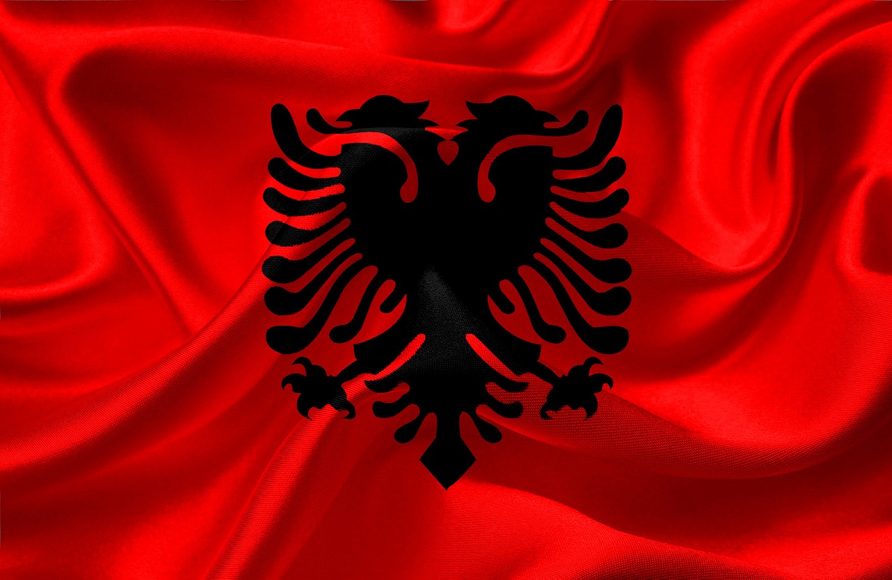albania flag nation free photo