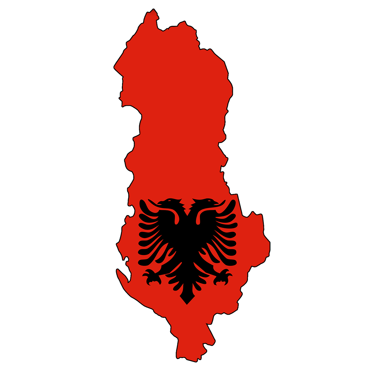 albania map flag free photo