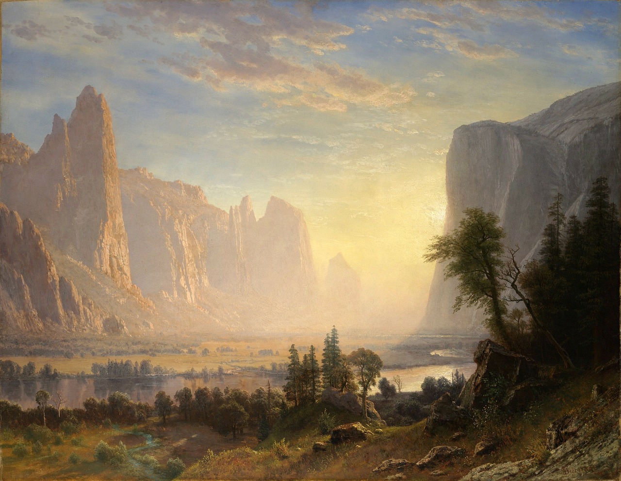 albert bierstadt landscape painting free photo