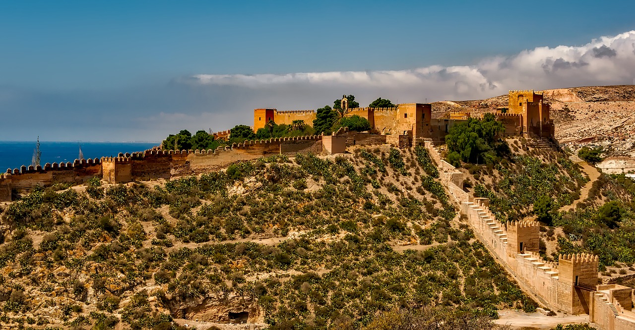 alcazaba spain fortress free photo