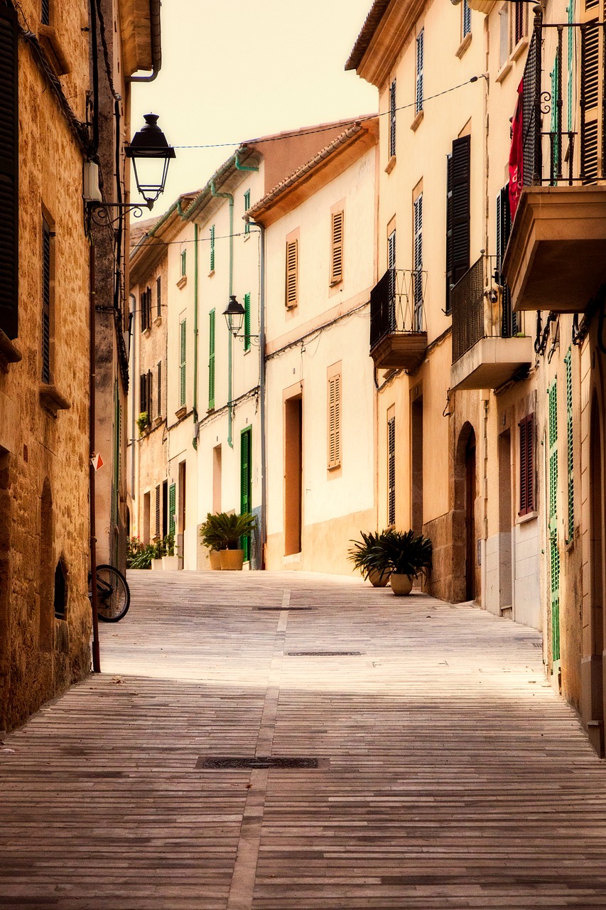alcudia spain town free photo