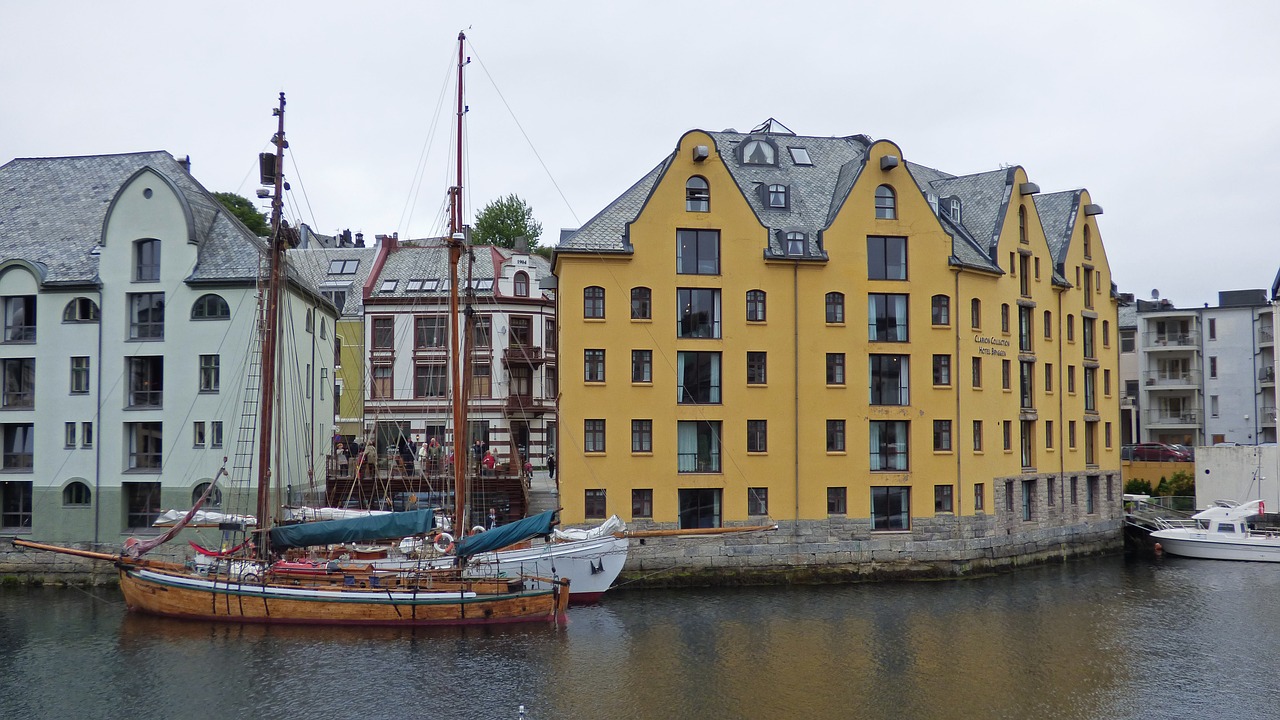 alesund norway norwegian free photo