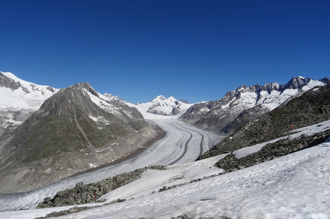 aletsch  glacier  switzerland free photo