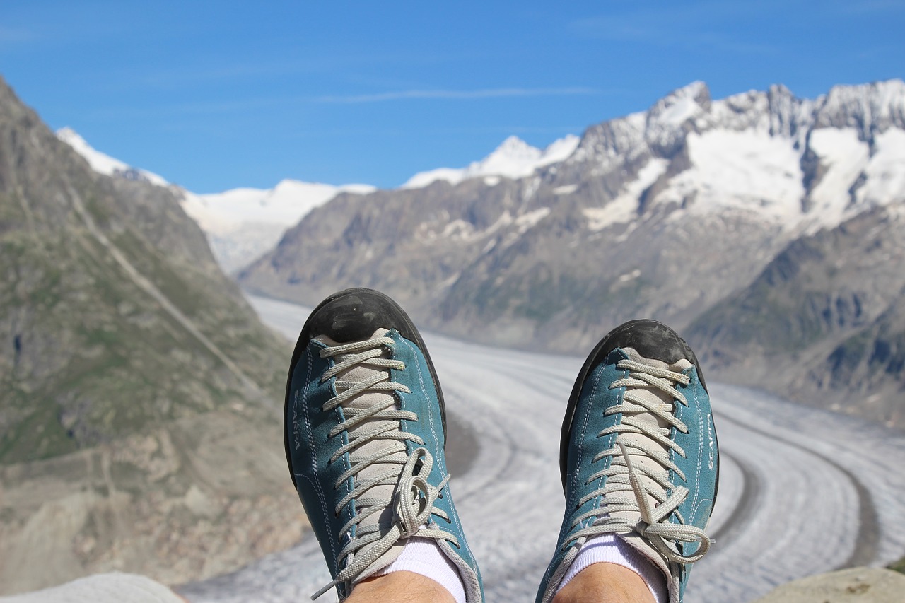 aletsch hiking mountains free photo